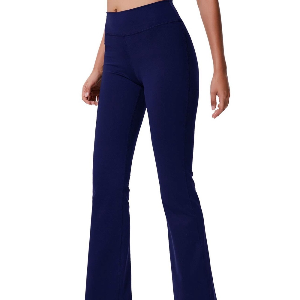Women's Navy Flared Yoga Pants
